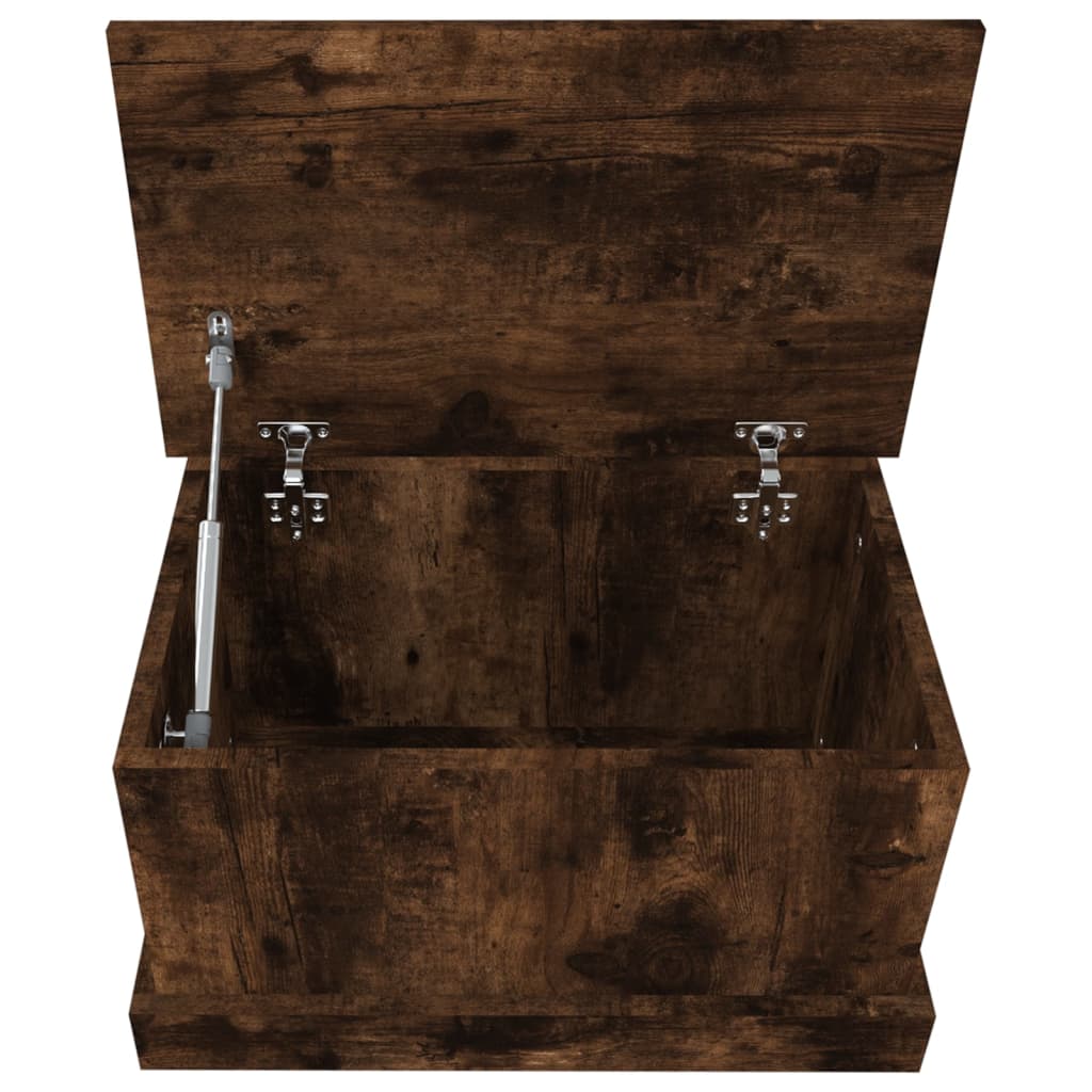 Smoke Eyed Oak Storage Chest 50 X 30 X 28 Cm Wood Based Material