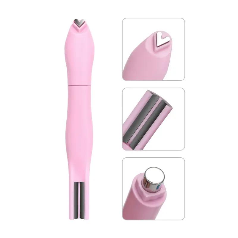 

3-in-1 Snake Shape Dual Head Nail Magnet Detachable Heart Design Magnetic Tool for Cat Eye Gel Polish Professional Home Salon розовый