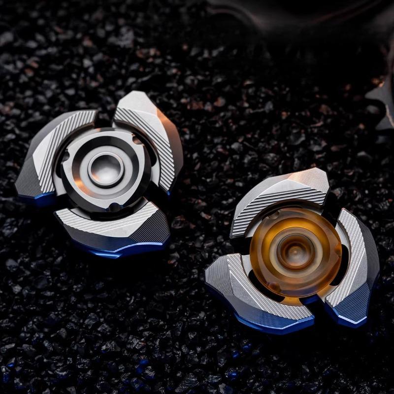 Titanio Djg Hand Fidget Spinner Roller Metallo Punta delle Dita Trottola Punta Edc Alleviare lo Stress Giocattolo Rilassante Adulti Uomini Anti Ansia