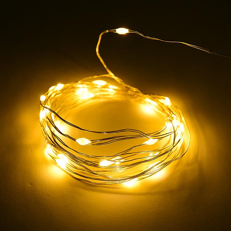 NUCHI Christmas Snowflake LED String Lights - Copper Wire Decorative Tree & Room Lights