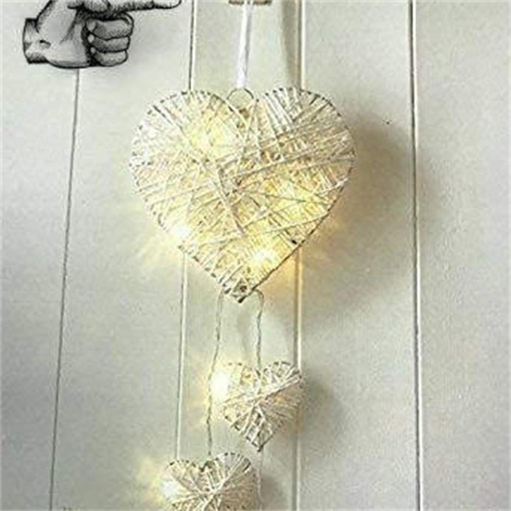 Cuori Appesi in Rattan Intrecciato Grigio Bianco Ghirlande in Rattan Artificiale Fai da Te Cuore in Rattan Decorazione da Appendere a Parete per Matrimonio Festa di Compleanno