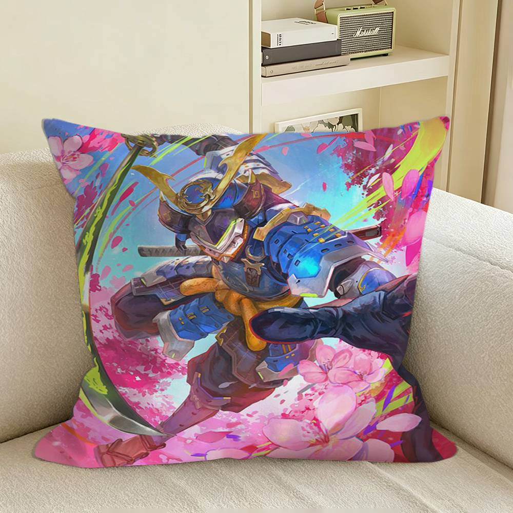 NEW OOverwatchS Game Square Sofa Pillow Cover Solid Color Living Room Home Decor Cushion Case