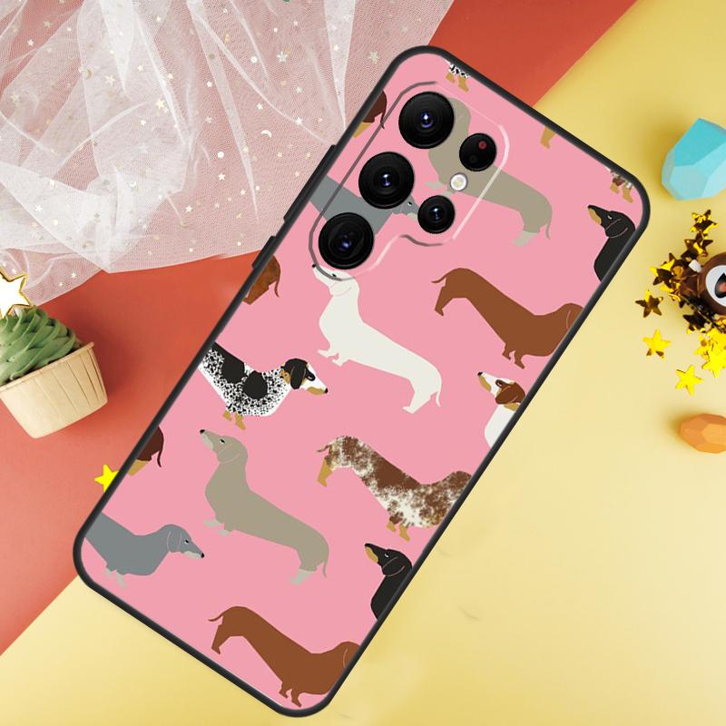 Dachshund Dackel Dog Phone Case For Samsung Galaxy S25 FE S23 S21 S20 S22 S24 S26 Ultra S10 S26 Plus Cover Coque