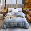 Luxury Flower Style Cotton Duvet Cover Skin-friendly Soft Bedding White Floral Botanical Pattern Comforter Cover with Zipper