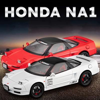 Nowy 1:24 1990 Honda NSX NA1 Coupe Alloy Mini Car Diecast Metal Skala Model samochodu Dźwięk i światło Kolekcja ozdób Dziecięcy samochód zabawka Chłopcy Prezent