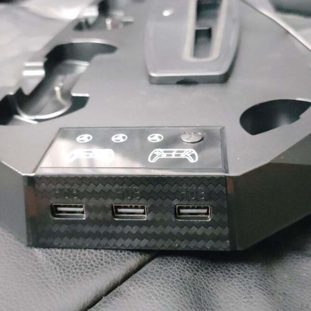 Charging Stand with Cooling Fan,LED Controller Charger,3 Port Adjustable Fan Gamers