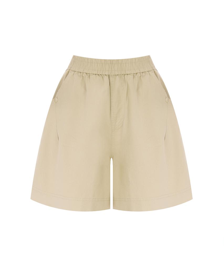 PAIGEFLYNN Button Point Elastic Waist Shorts_S6Bpt011C