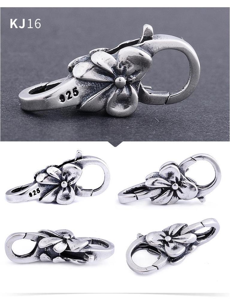 S925 Sterling Silver Double-Opening Clasp for Bracelets and Necklaces