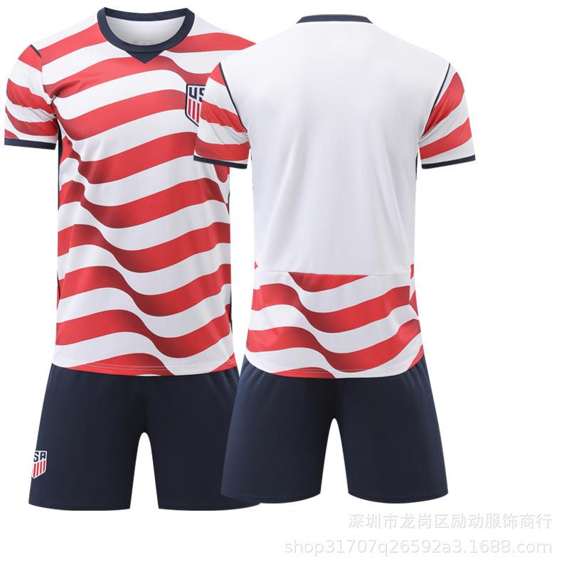 Football training jersey 2627 World Cup football jersey US team home jersey No. 10 Pulisic 8 McKenney #16