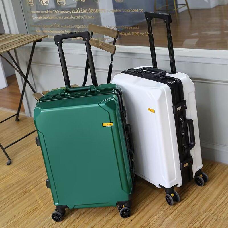 Women's Lightweight 20" & 24" Silent Universal Wheel Suitcase with Combination Lock