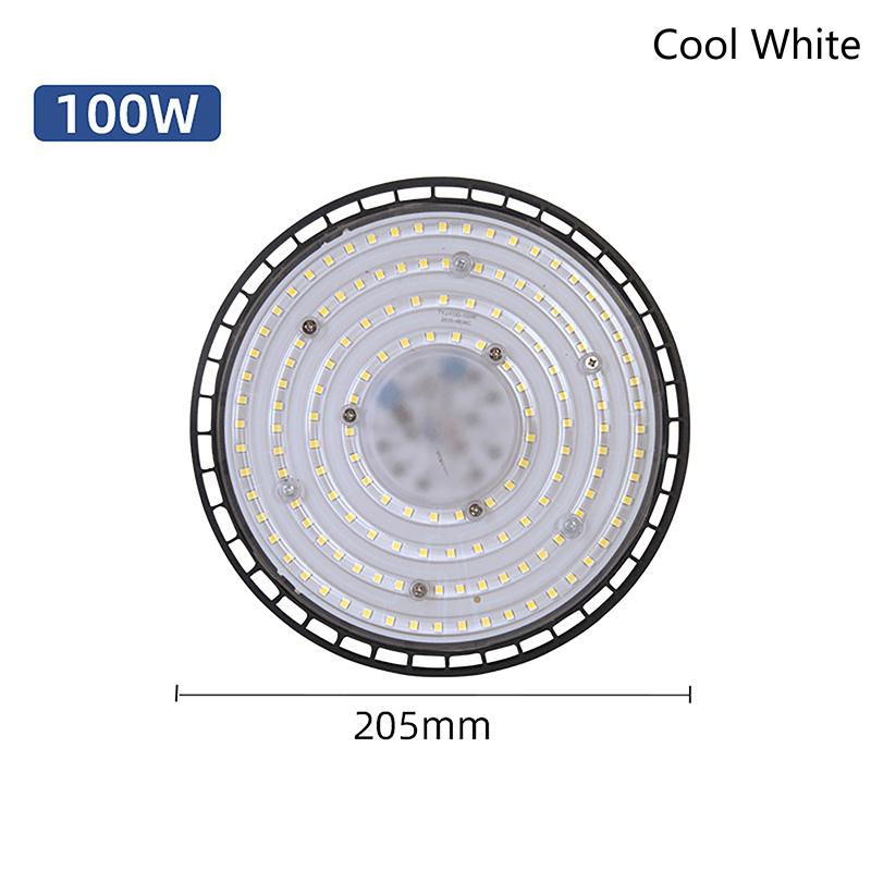 100/150/200W 3500/6500K Ufo Led High Bay Lights Waterproof Commercial Industrial Market Warehouse Garage Workshop Lamps