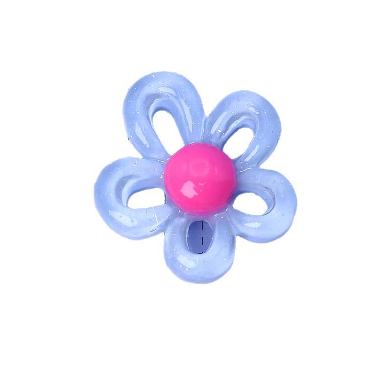 Hollow Flower Resin DIY Hair Clips, Refrigerator Magnets, and Hair Ties Accessories.