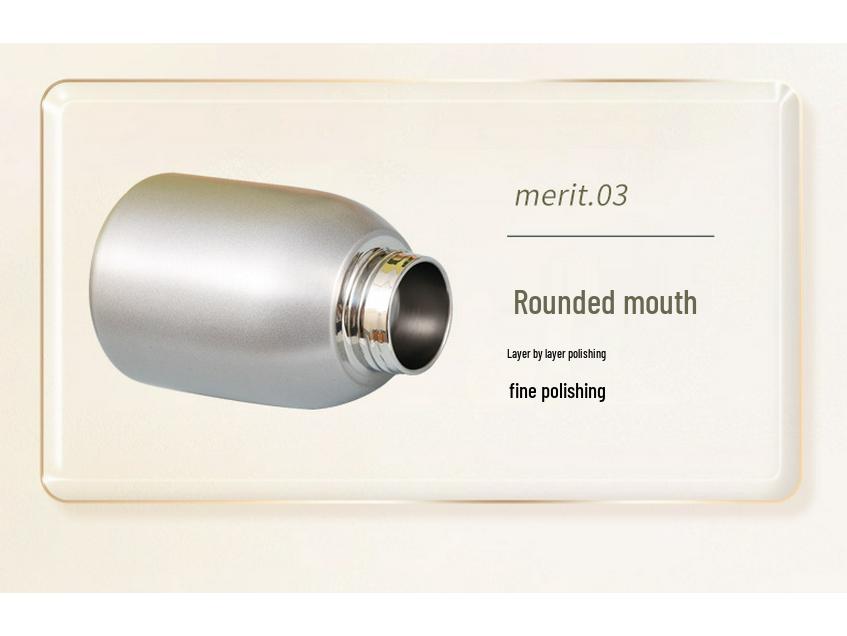 New Guofeng Chubby Insulated Mug with Handle - Portable Outdoor Pocket Cup