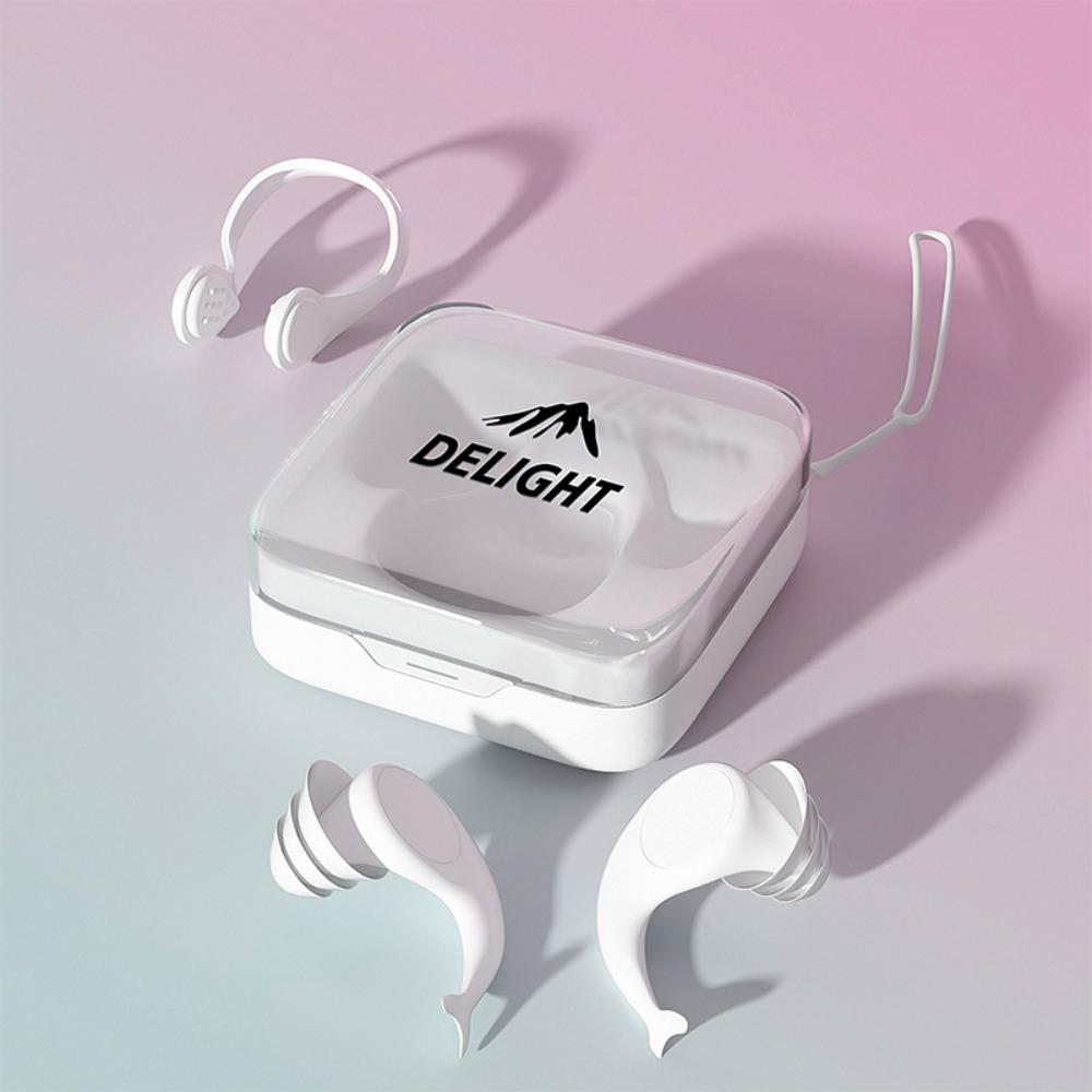 

Soft Ear Buds Snorkeling Set Silicone Water Sports Ear Plugs Pool Accessories белый