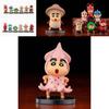 Colorful Pvc Food Wax Crayons Cute Shinchan Figurine Set With Lobster Octopus Design