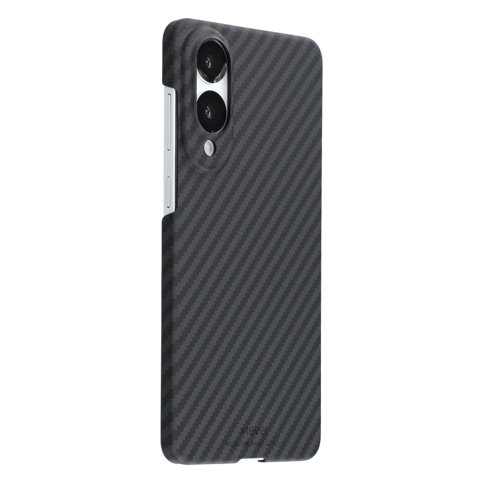 

X-LEVEL Чехол-накладка для Samsung Galaxy S25 Edge Текстура углеволокна Жесткий ПК Чехол для телефона Противоударный A