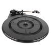 Record Player Turntable Black Plastic Belt Drive Gramophone Turntable Instrument Accessory