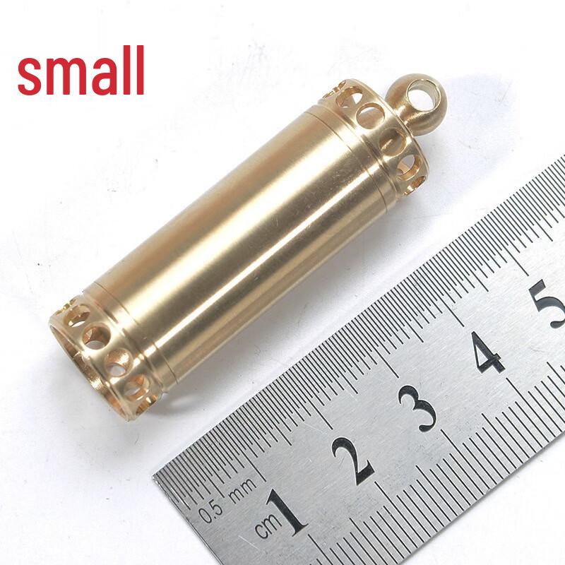 ZISIZ Brass Waterproof Pill Box - Lantern Style