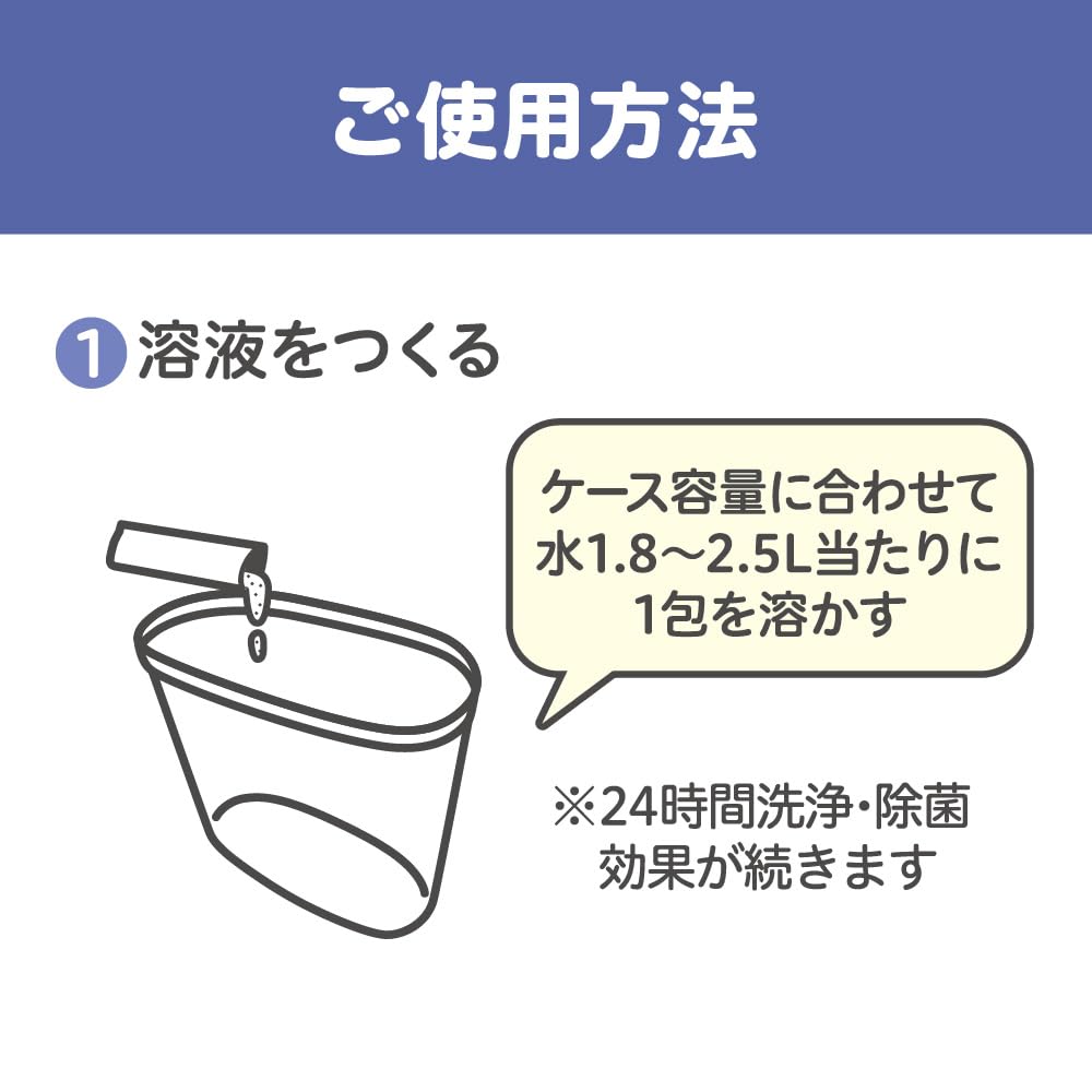 Pigeon Washable Disinfectant Milkpon 40 567163 W, packets,