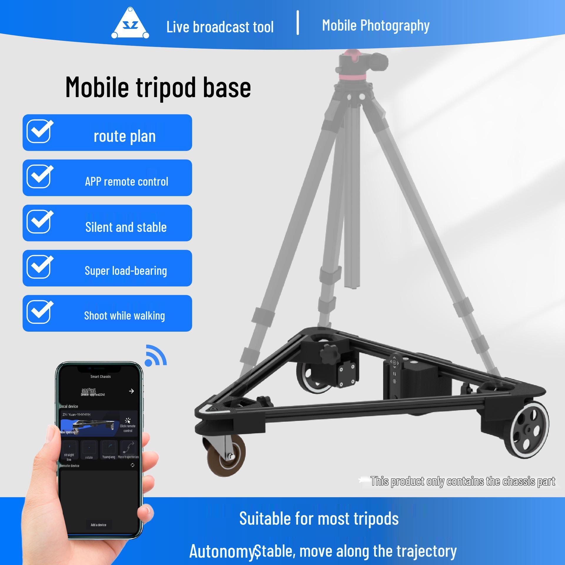 

Zhiyuan Remote-Control Mobile Photography Tripod with Sliding Rail