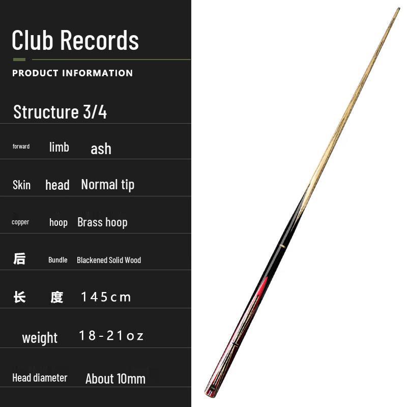 HOX Evolution 3/4 Split 10MM Small Tip Billiard Cue