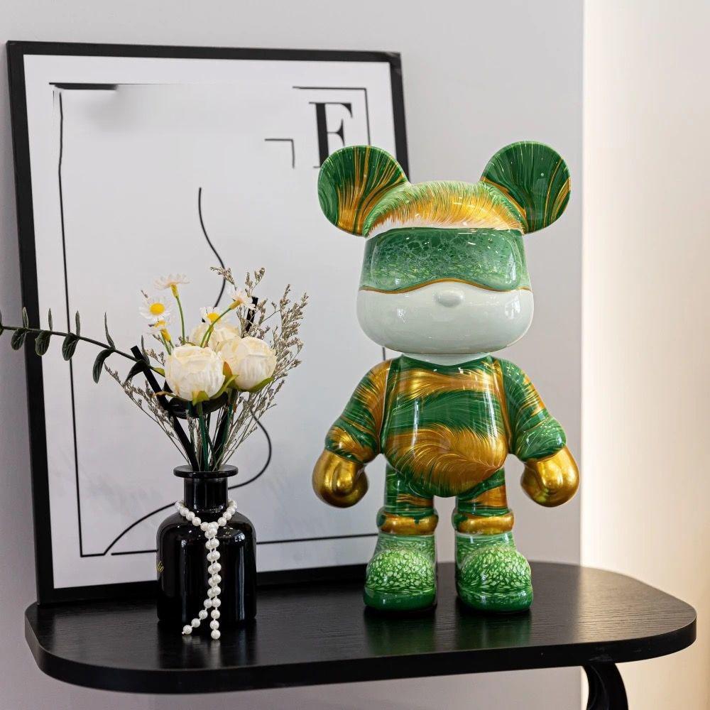 Gewalttätiges Bären-Sparschwein, Wassertransferdruck, Wohnzimmer, Leichter Luxus, Schlicht, Trendig, Dekorative Artikel, TV-Schrank, Weinschrank, Eingangsbereich