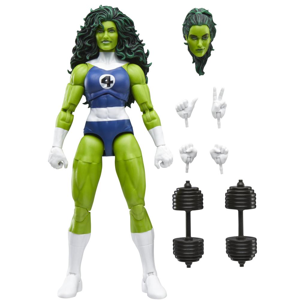 Hasbro MARVEL Retro Blister Packaging Fantastic Four Comics Collectible Action Figure G0630 Authentic She-Hulk 6-Inch