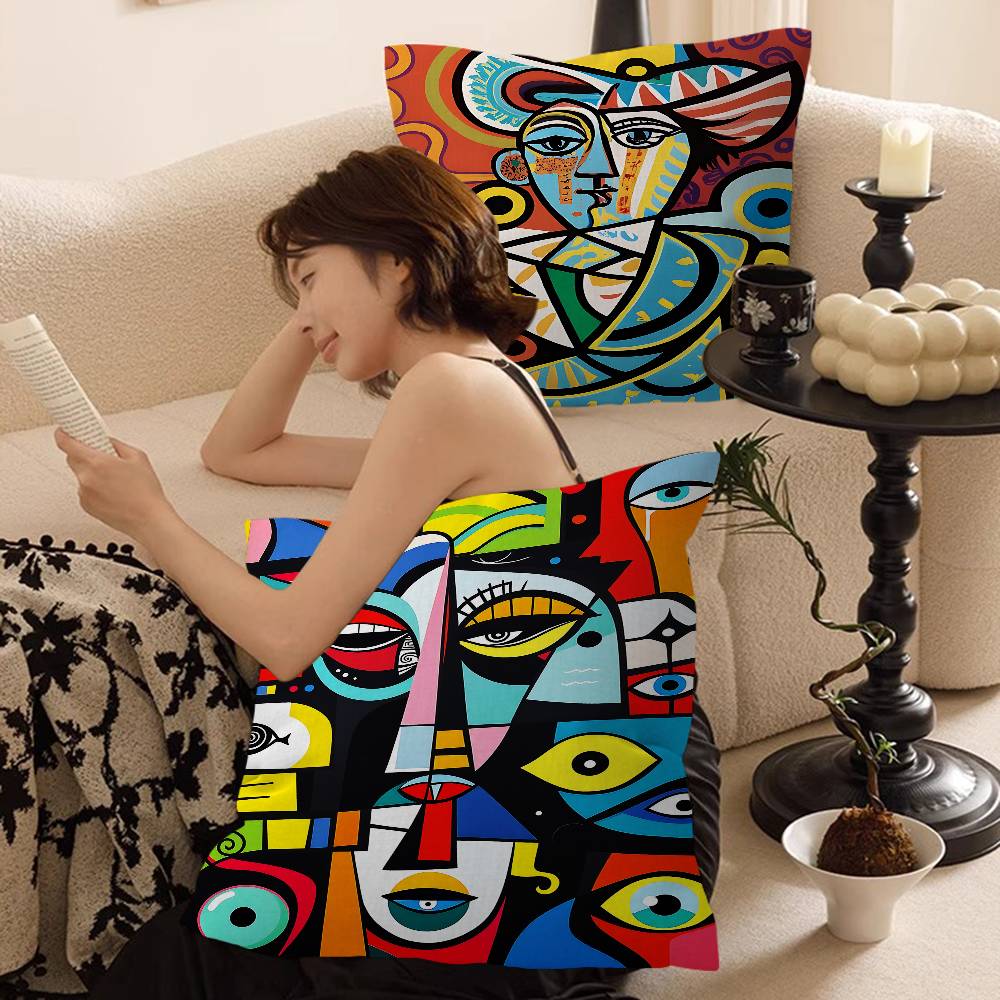 Pablo Picasso Famous Artwork Cushion Cover Car Throw Pillow Case For Sofa Car Christmas Gift 40x40cm 45x45cm