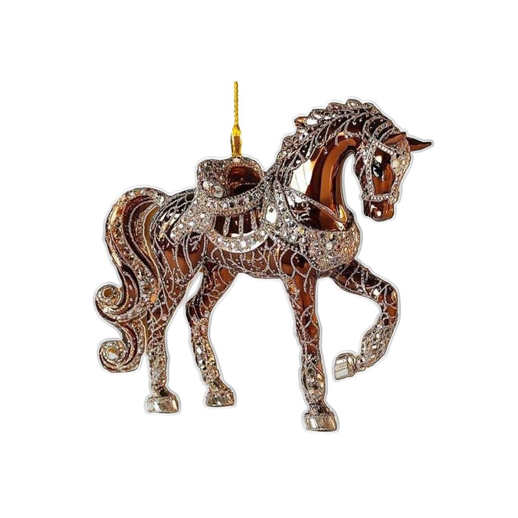 Κρεμαστό Άλογο Χριστουγεννιάτικο Διακοσμητικό Κρεμαστό, Ως Δώρο Διακοσμητικό Κρεμαστό Για Λάτρεις Αλόγων, Ένα Υπέροχο Χριστουγεννιάτικο Κρεμαστό