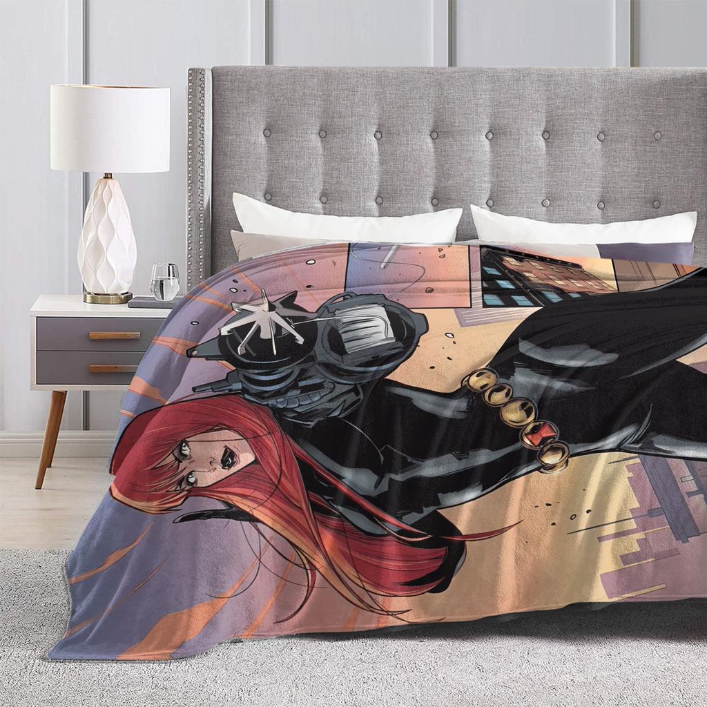 Black Widows Blanket Quality Warm Soft Throw Blanket Winter Child Couch Chair Comfortable Bedspread