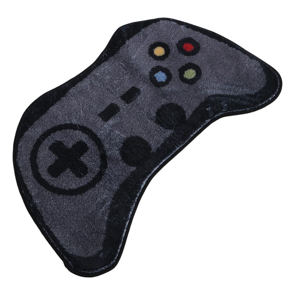 Black Gamepad Bathroom Mat Soft Absorbent Non Slip Rug for Bedroom or Floor Cozy Faux Cashmere Non Slip Washable Mat