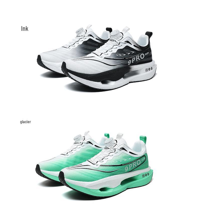 Cross-Border Fashion Men’s & Women’s Racing Sports Shoes with Shock Absorption and Double Layer Carbon Plate