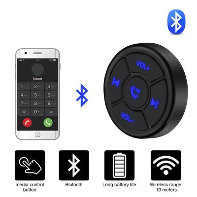 5 Keys Car Motorcycle Wireless Bluetooths Remote Controller For IOS Android Steering Wheel Button Wireless Controller