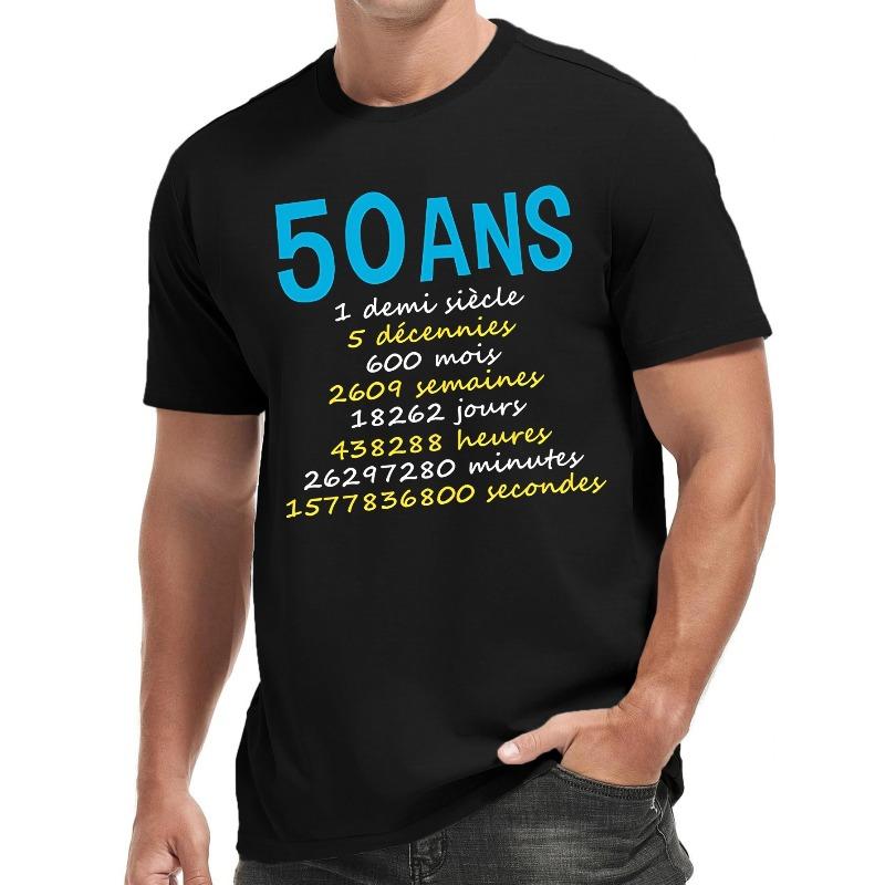 

Fun French Men s Short Sleeve T-shirt Summer T-shirt Top , Round Neck, Relaxed Fit 4XL чорний