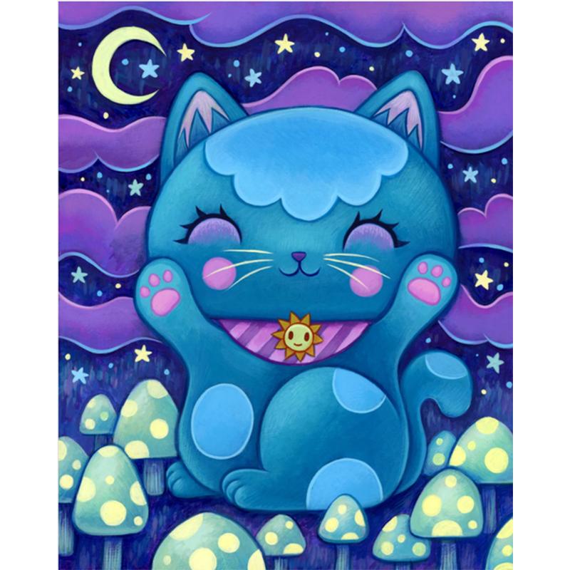 

Алмазная картина Матовая вышивка крестом Ремесло Ювелирные изделия Животное Full Round 20x30CM