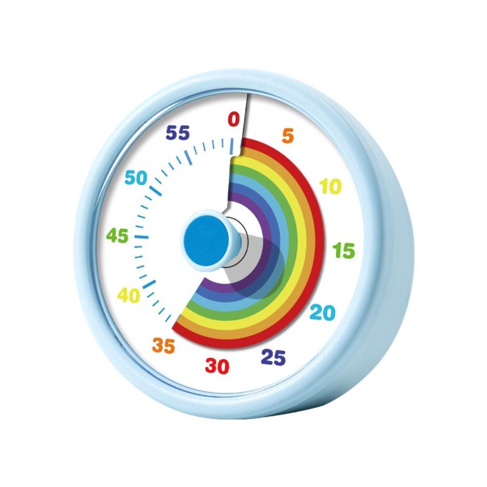 60 Minutes Countdown Alarm Clock Round/Square Kitchen Timer Cartoon Visual Timer  Reading Room