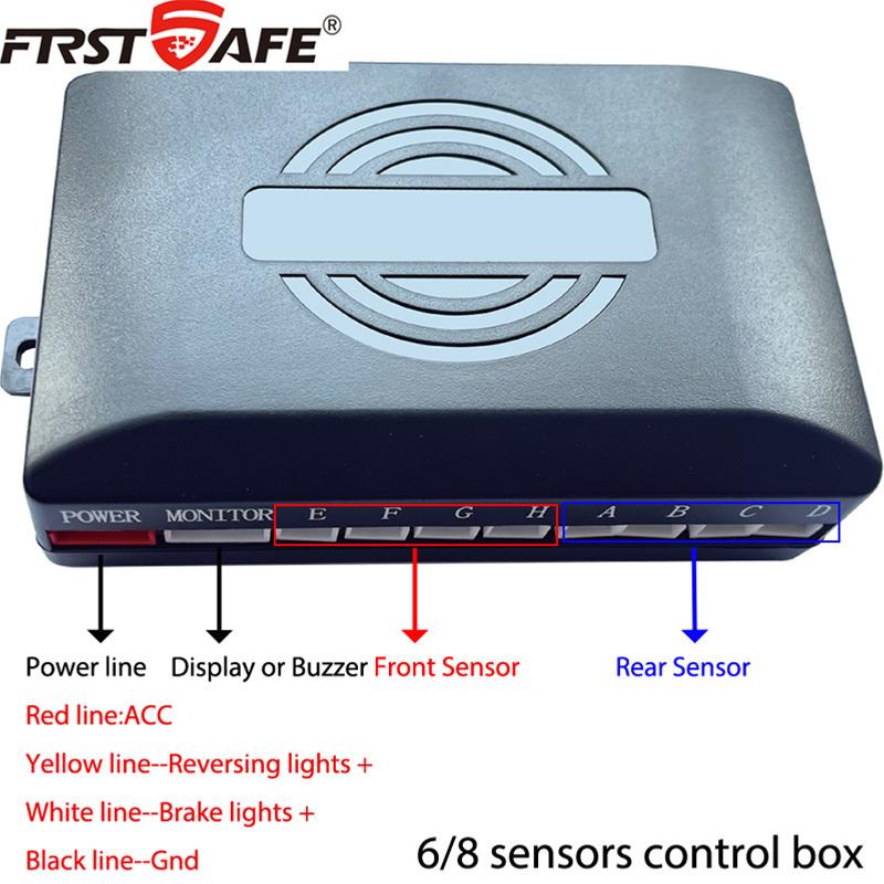 12V 16.5mm Parking Sensor Kit Universal 6/8 Sensor Buzzer Reverse Radar Sound Alarm Indicator Probe System