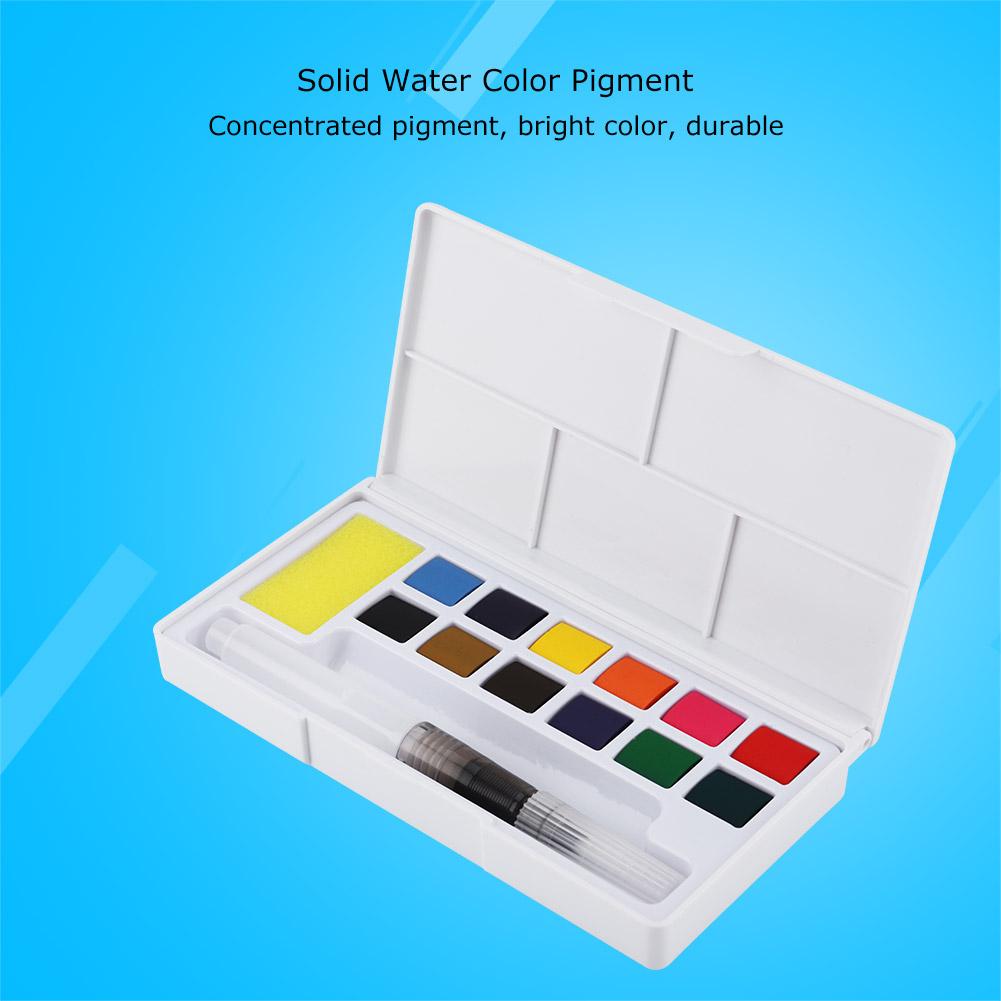 Portable   Water Color Paint Watercolor Pigment Set Drawing Painting Supplies (12 colors)