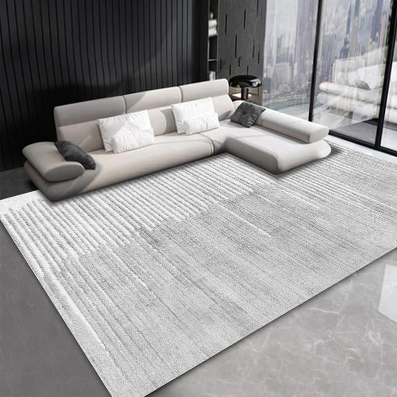 Simple Geometry Crystal Carpet Modern Minimalist Living Room Sofa Wear-Resistant Easy To Take Care of Bedroom Foot Pad Decor