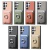 Luxury Leather Card Slot Holder Phone Case For Samsung Galaxy S26+ S25 S24 S23 S22 FE A56 A36 A16 A17 A07 Magnetic Wallet Cover