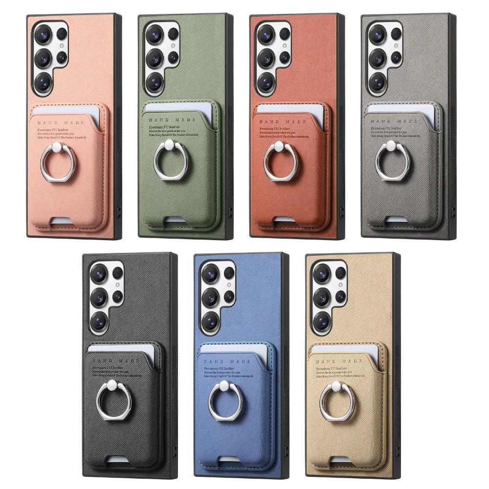 Luxury Leather Card Slot Holder Phone Case For Samsung Galaxy S26+ S25 S24 S23 S22 FE A56 A36 A16 A17 A07 Magnetic Wallet Cover