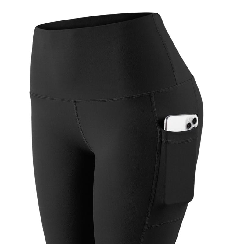 Cvičení Kapesní Dámské Legíny Elastické Skinny Kalhoty s vysokým pasem Fitness Tělocvična Běžecké kalhoty na jógu