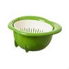 Kitchen Colander Strainer Set Drain Basin Basket Shaped Decor Double Layered Fruit Bowl Organizer