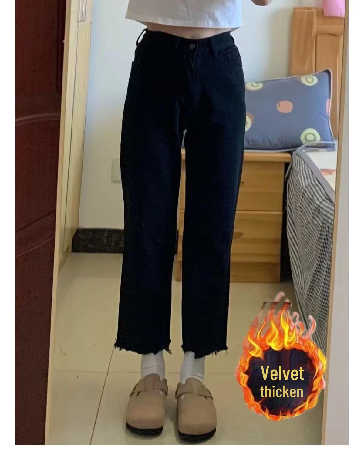 

Женские джинсы галифе с высокой талией, ретро-синие, весна 2025 - Свободный крой, брюки-морковки для фигуры типа груша 4XL