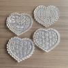 3D Heart Shaped Clear Silicone Nail Art Mold With Multiple Patterns For Diy Nail Decoration Making Tools
