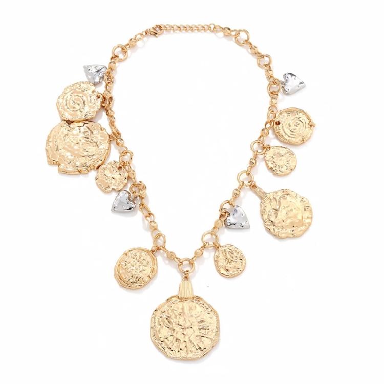 

Fashionable Love Heart Shaped Badge Necklace Special Gifts Portable for Women Ladies Trendy Cowboy Styles Accessory