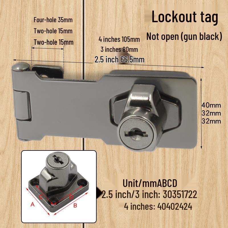 Three-Digit Multi-Purpose Mechanical Password Lock for Cabinets and Drawers
