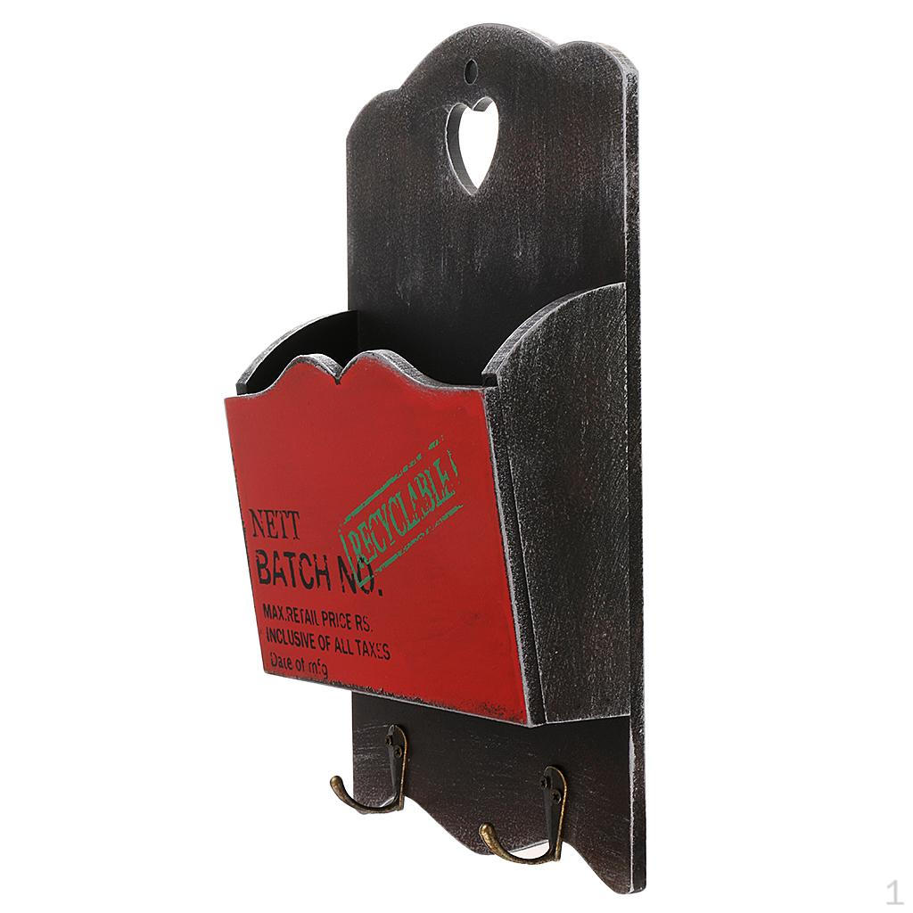 Крючок Винтажный Деревянный Почтовый Ящик Настенный Органайзер