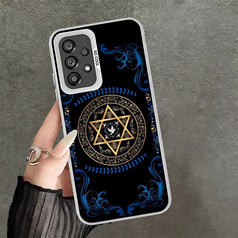 David Jewish Star Symbol Soft Phone Case for Samsung A17 A16 A15 A14 A13 A57 A56 A55 A54 A53 A37 A36 A35 A34 A33 A26 A25 A24 A23