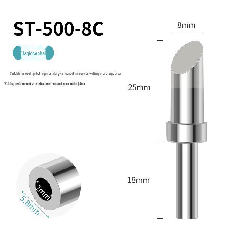 205H Universal High-Frequency Soldering Iron Tips: Sharp, Horseshoe, Knife, and Flat Heads for 500 Series